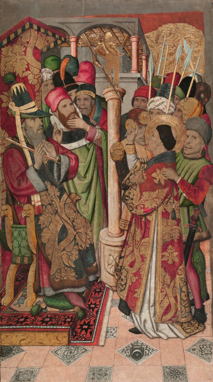 Saint Vincent before Dacian by Jaume Huguet