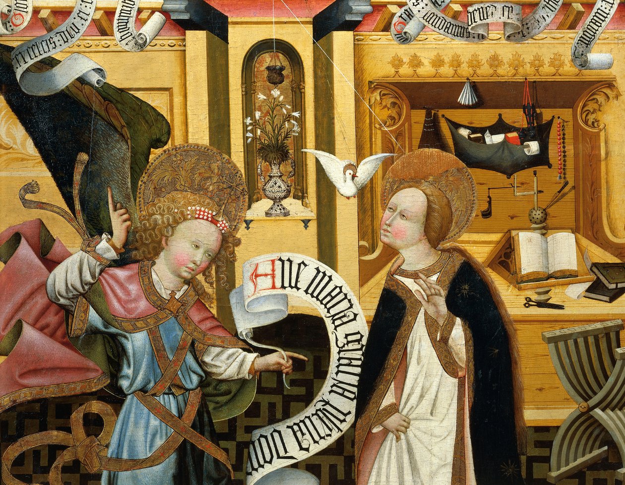 The Annunciation, altarpiece from Verdu by Jaume Ferrer