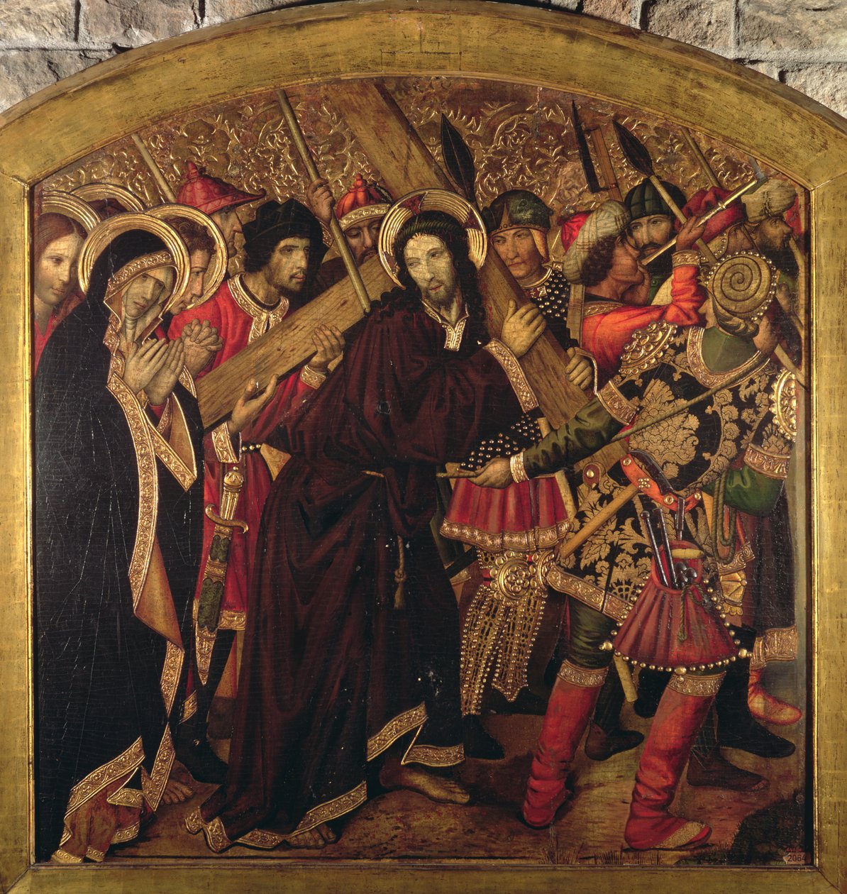 Road to Calvary, Blanquers Altarpiece by Jaume Huguet