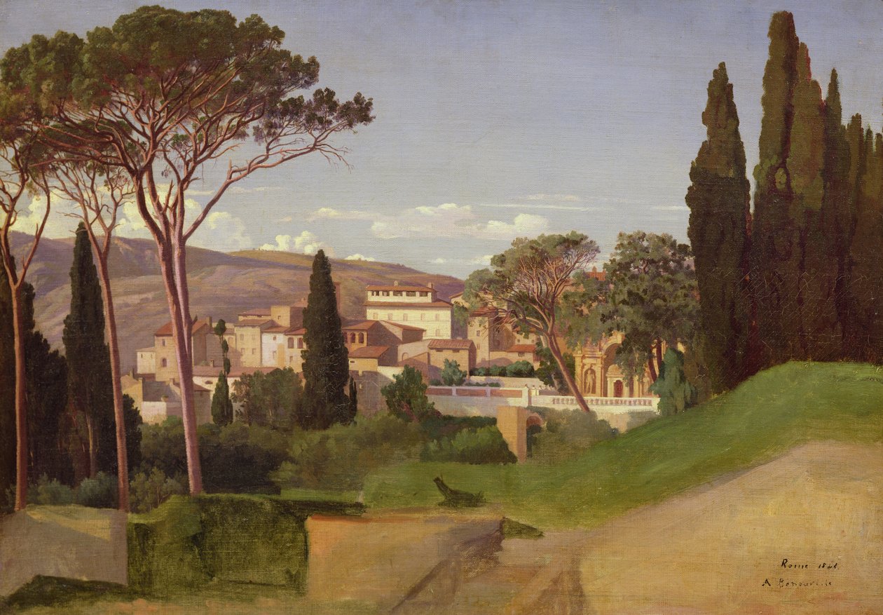 View of a Roman Villa by Jean Achille Benouville