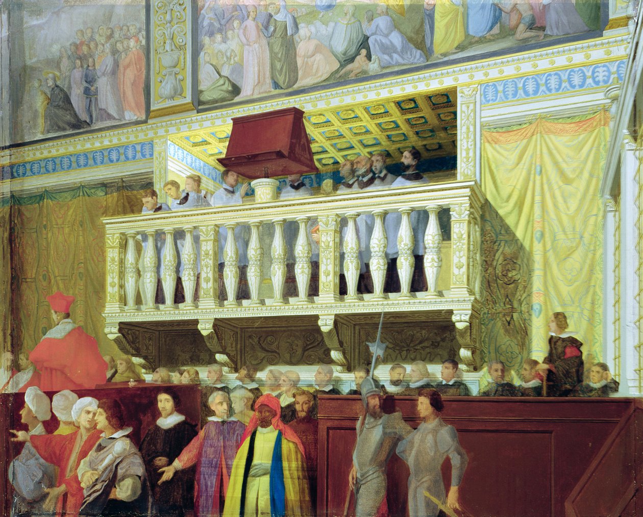 Cantoria in the Sistine Chapel by Jean Auguste Dominique Ingres