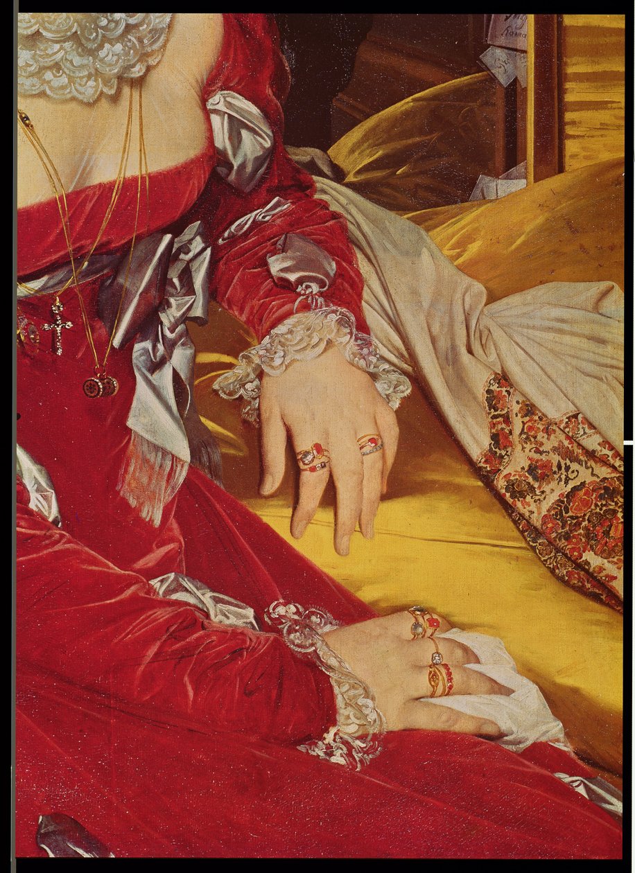 Madame de Senonnes (detail) by Jean Auguste Dominique Ingres