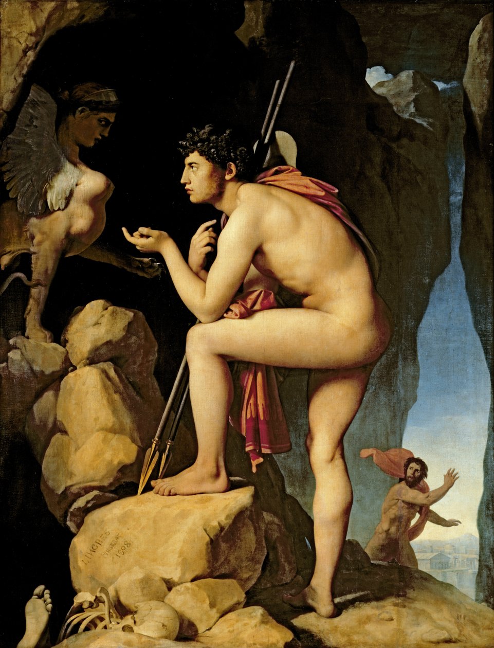 Oedipus and the Sphinx, 1808 by Jean Auguste Dominique Ingres