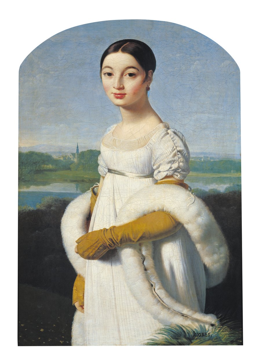 Portrait of Mademoiselle Caroline Riviere by Jean Auguste Dominique Ingres