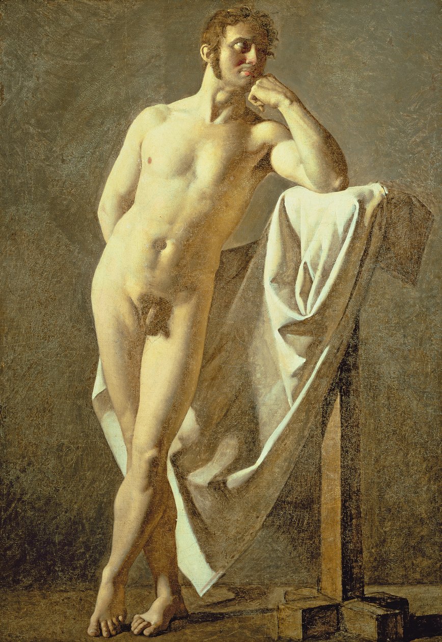 Study of a Man, c.1801 by Jean Auguste Dominique Ingres