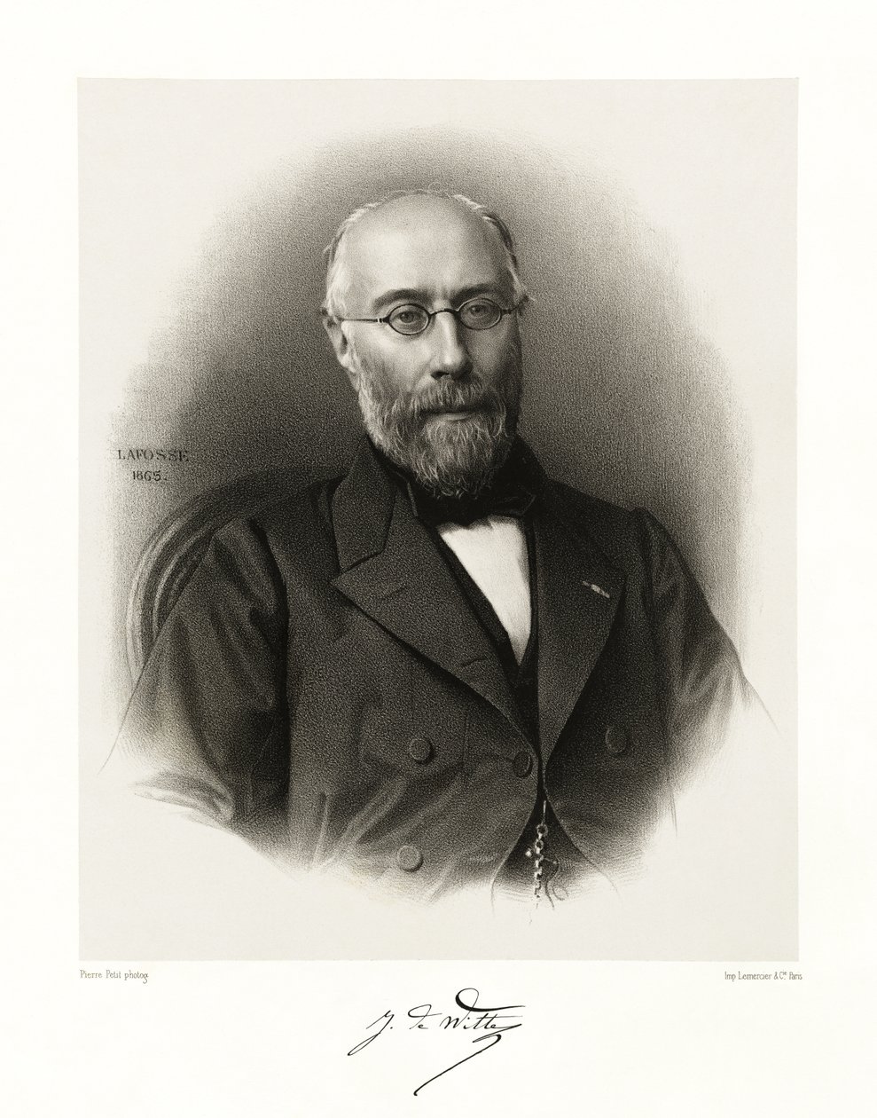 Jean Joseph Antoine Marie, Baron de Witte by Jean Baptiste Adolphe Lafosse