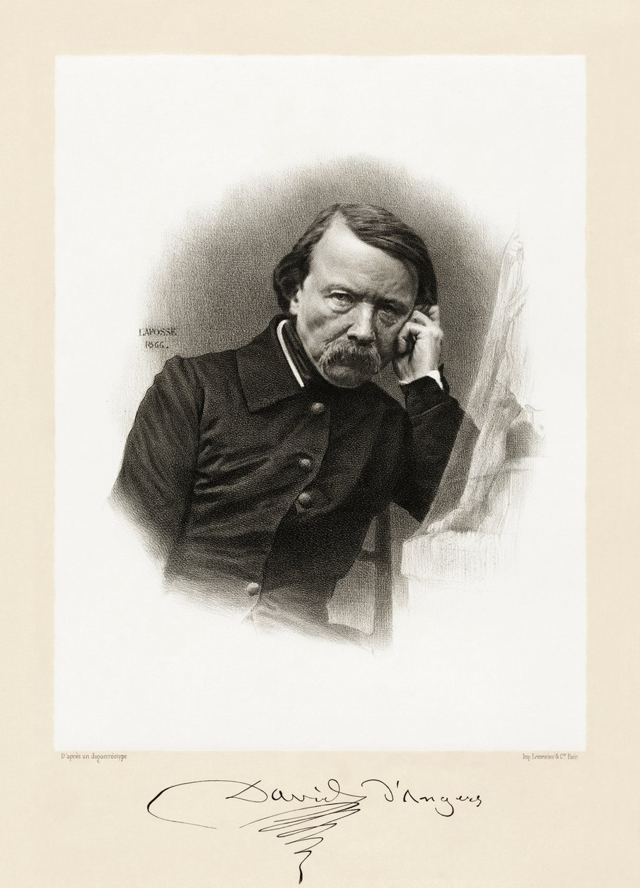 Pierre Jean David by Jean Baptiste Adolphe Lafosse