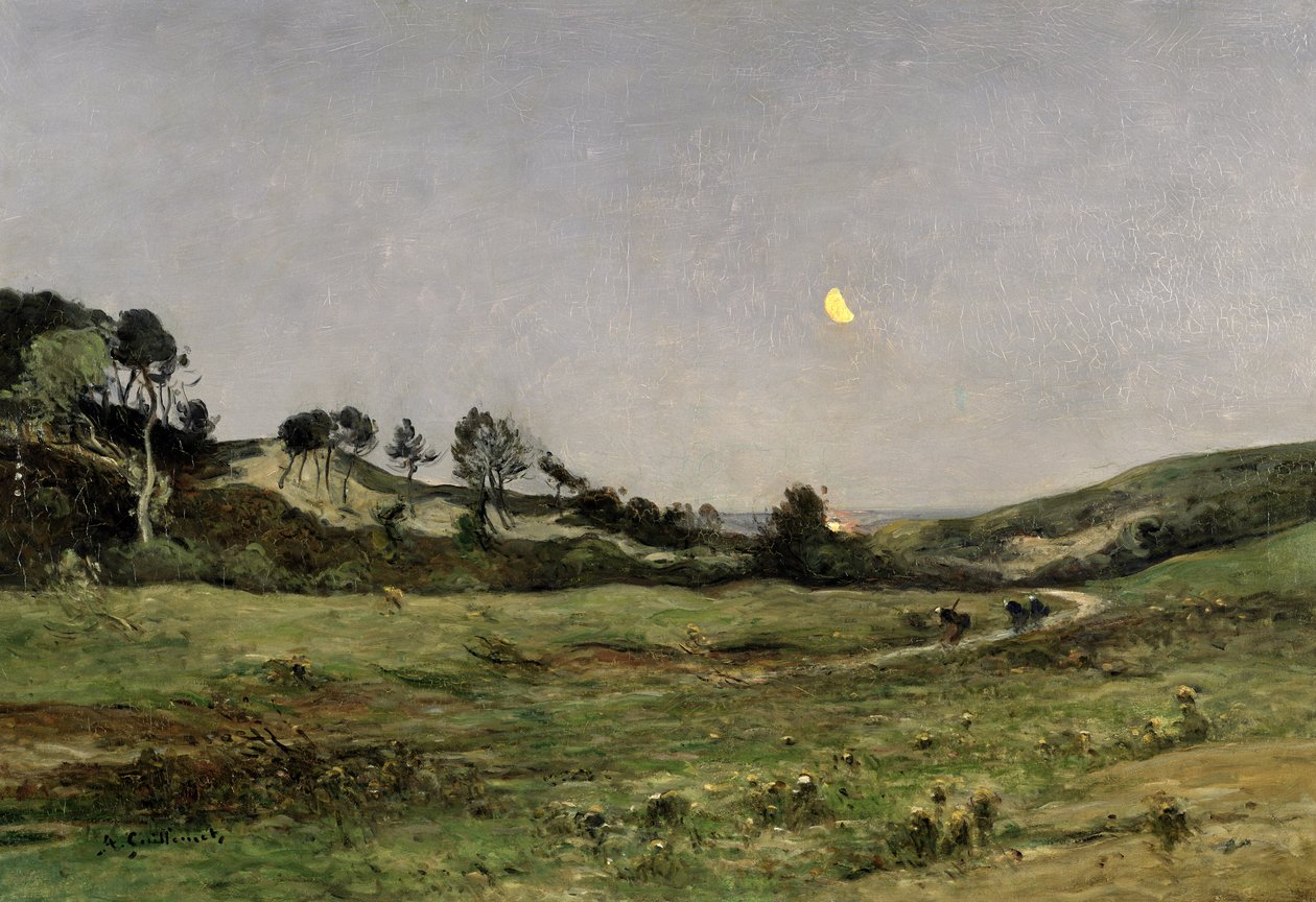 Evening over the Dunes of Equihen by Jean Baptiste Antoine Guillemet