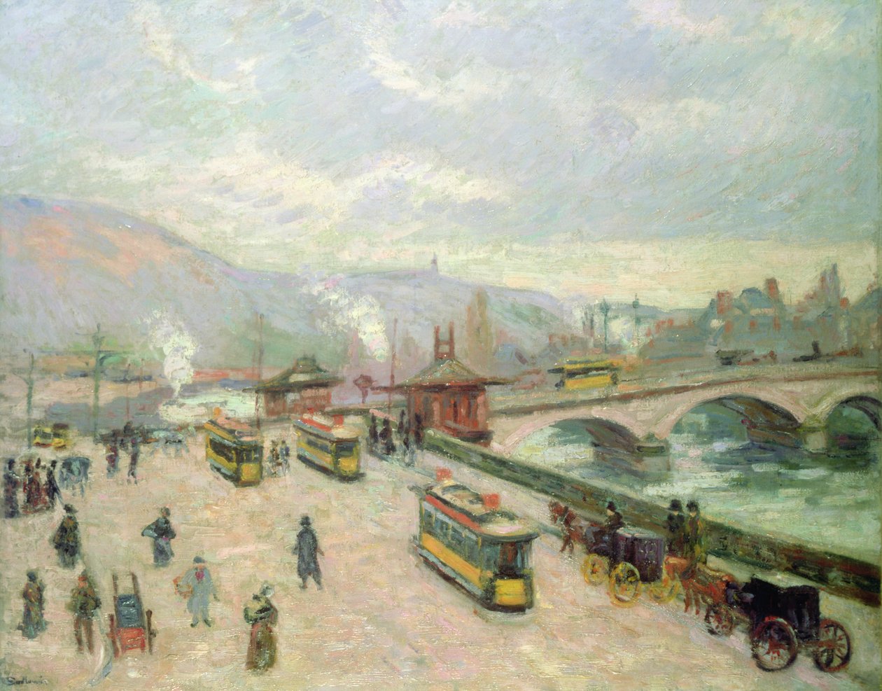 The Pont Corneille at Rouen, 1898 by Jean Baptiste Armand Guillaumin