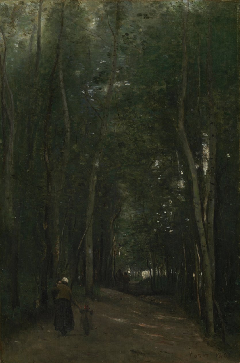 A Path in Saint-Cloud by Jean Baptiste Camille Corot