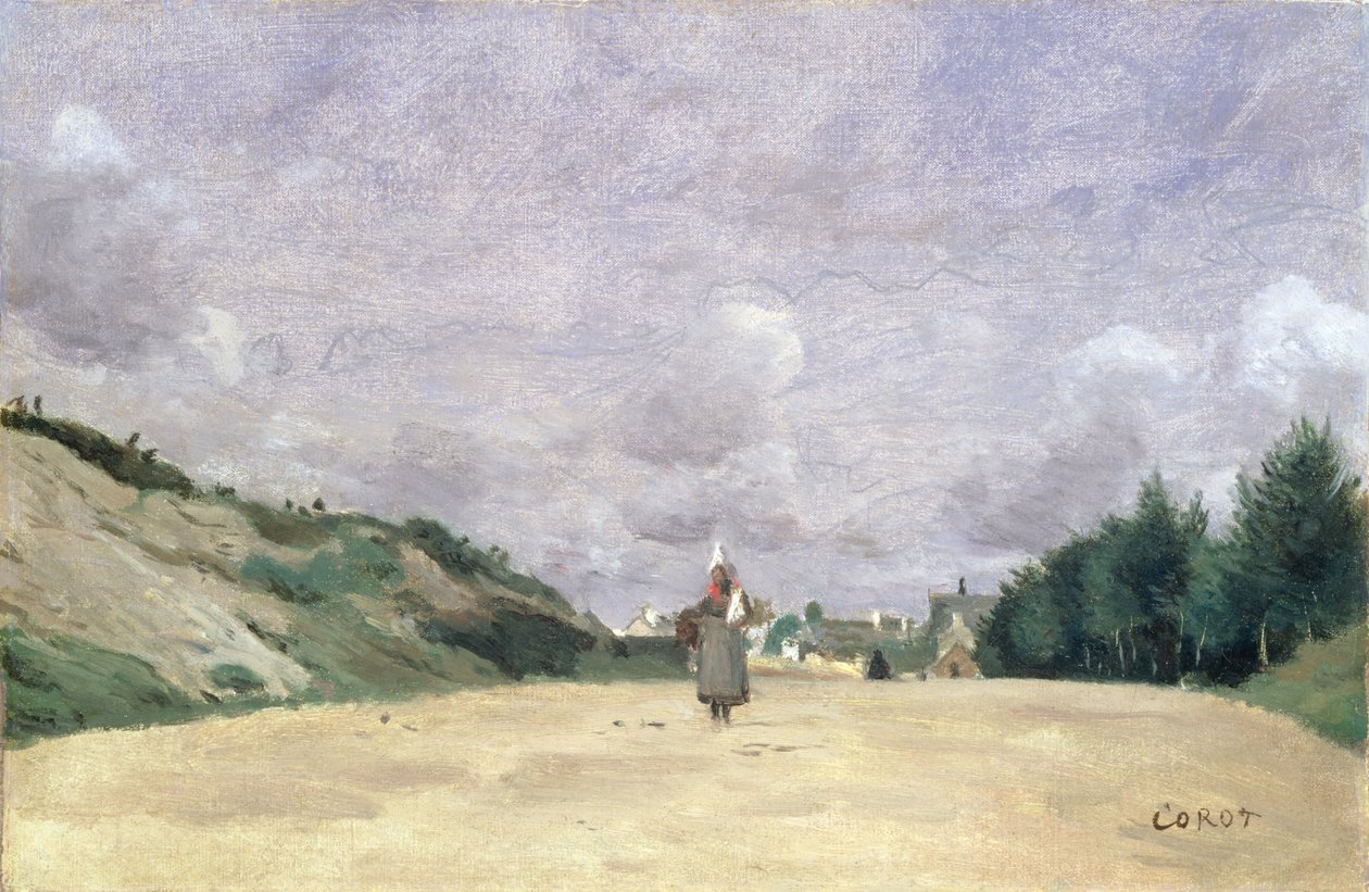 A Road in Normandy by Jean Baptiste Camille Corot