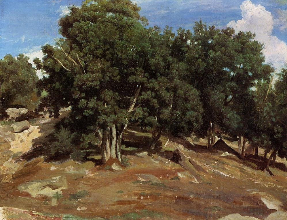 Black Oaks of Bas-Breau by Jean Baptiste Camille Corot