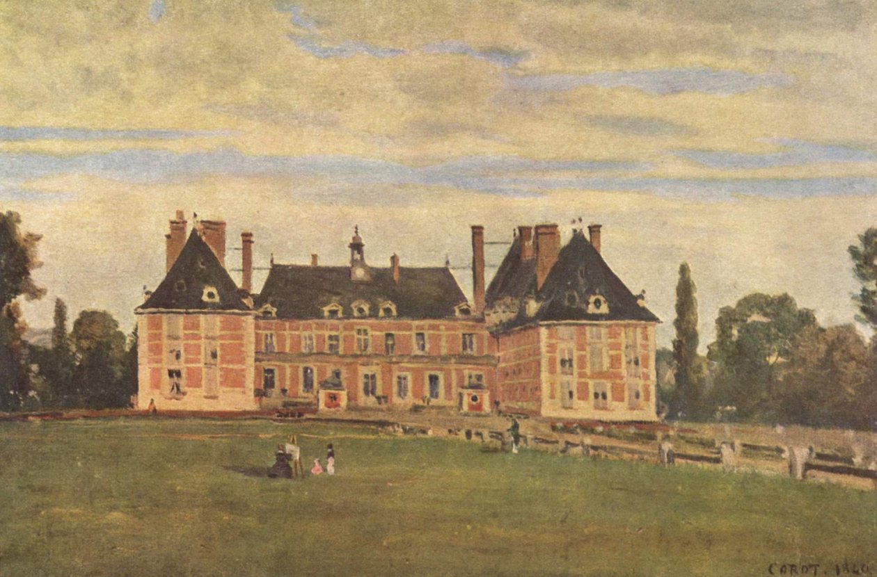 Château de Rosny by Jean Baptiste Camille Corot