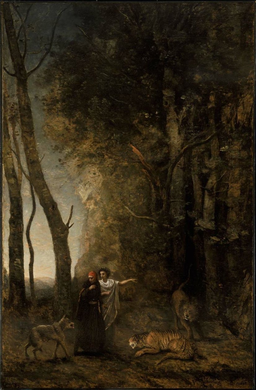 Dante and Virgil by Jean Baptiste Camille Corot