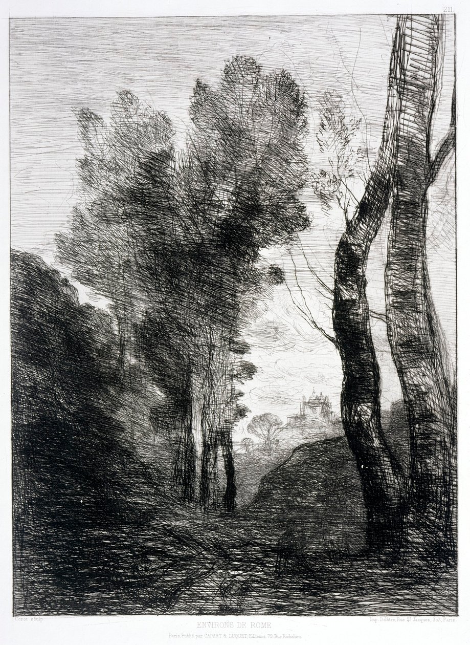 Environs of Rome by Jean Baptiste Camille Corot