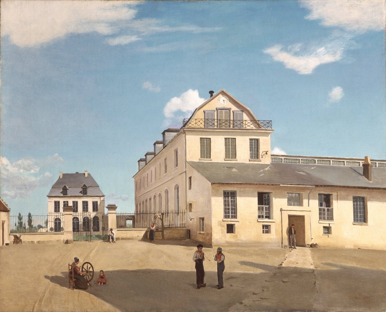 House and Factory of Monsieur Henry by Jean Baptiste Camille Corot