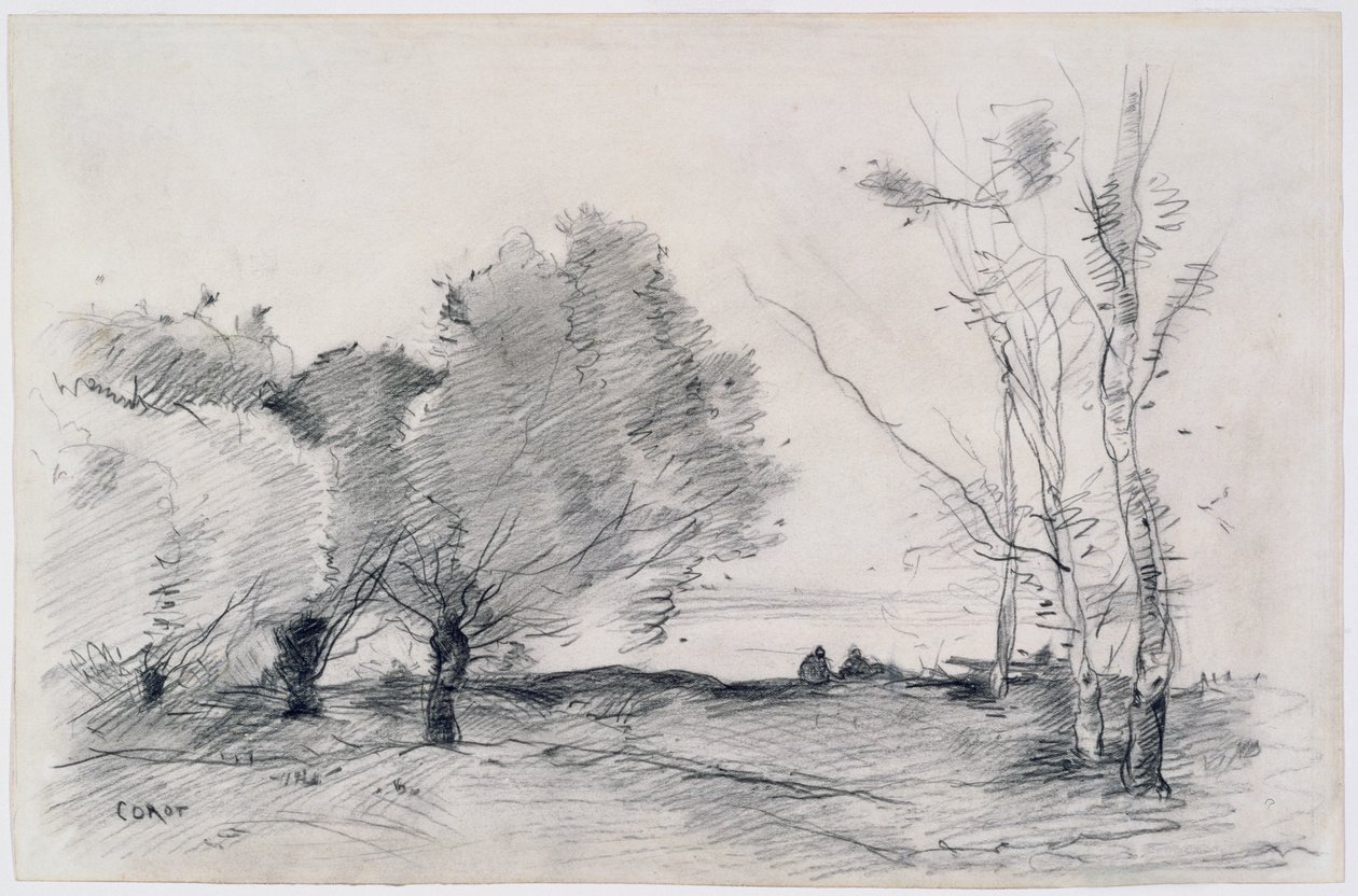 Landscape, 1860-68 by Jean Baptiste Camille Corot