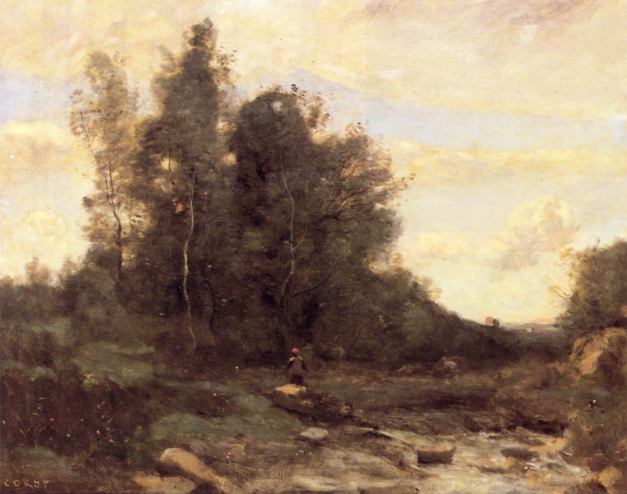 The Rocky Torrent by Jean Baptiste Camille Corot
