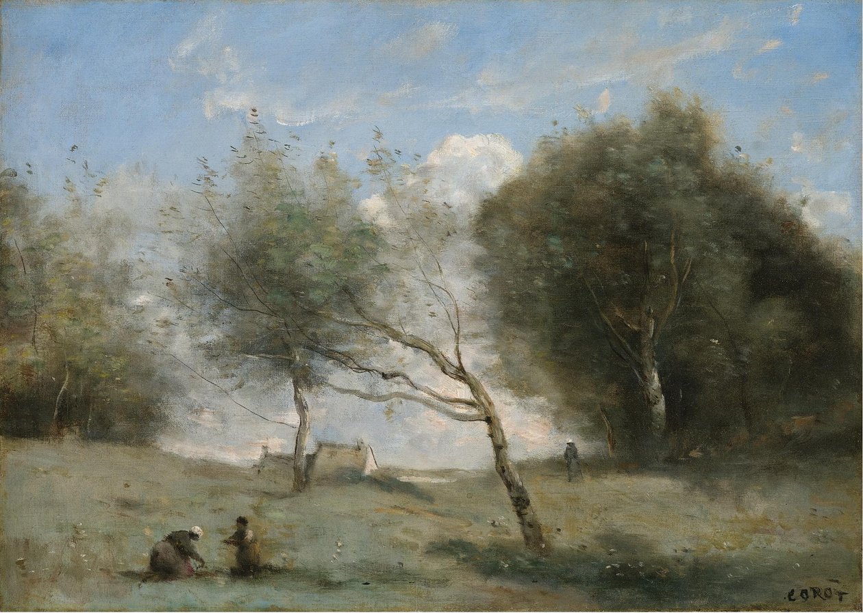 The Meadows of the Little Farm by Jean Baptiste Camille Corot