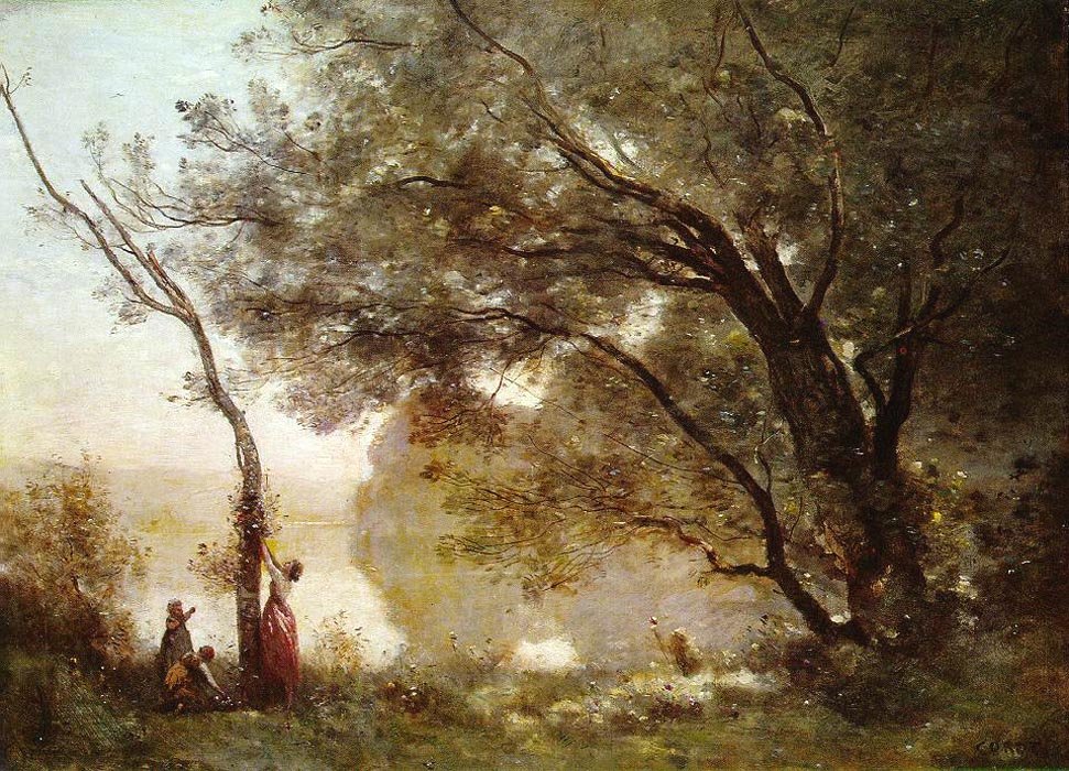 Recollection of Mortefontaine by Jean Baptiste Camille Corot