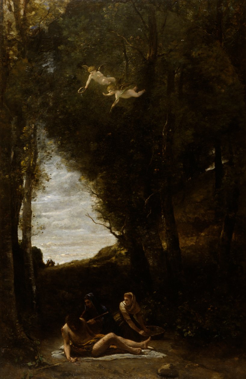 St. Sebastian Succoured by Holy Women by Jean Baptiste Camille Corot