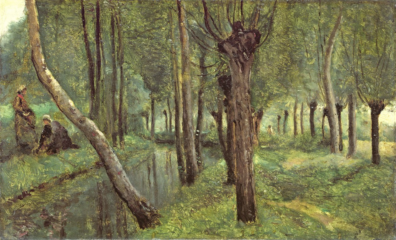 The Dyke by Jean-Baptiste-Camille Corot