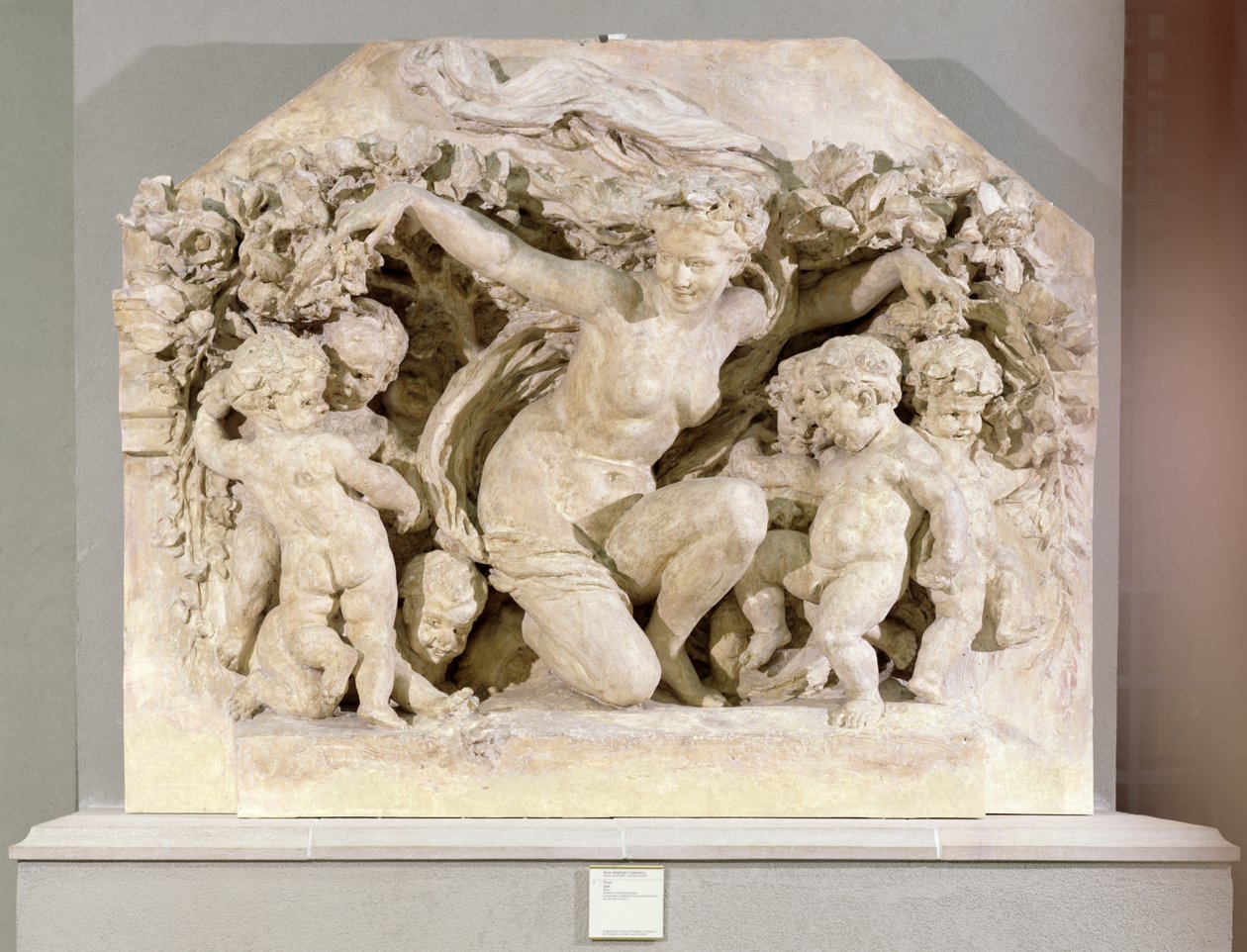 Triumph of Flora, relief taken from the facade of the Flora Pavilion of the Louvre Palace, 1866 by Jean Baptiste Carpeaux
