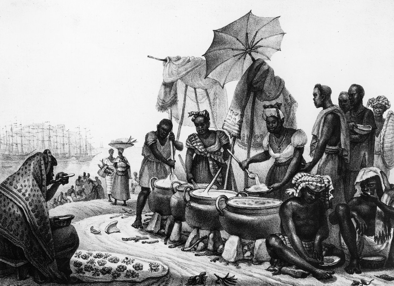Black Women Selling Angou by Jean Baptiste Debret