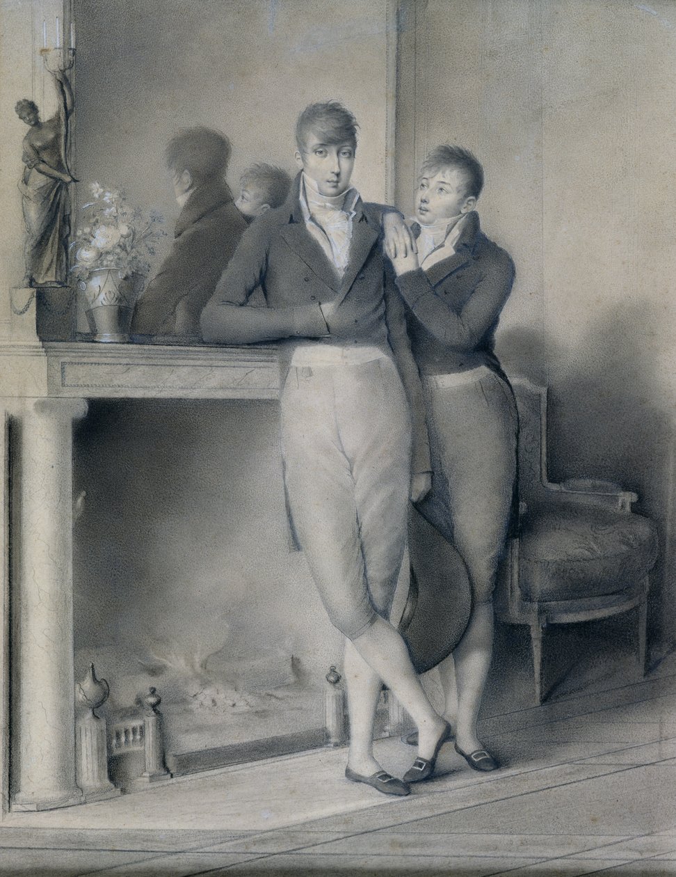 Two Young Men, 1803-04 by Jean Baptiste Jacques Augustin