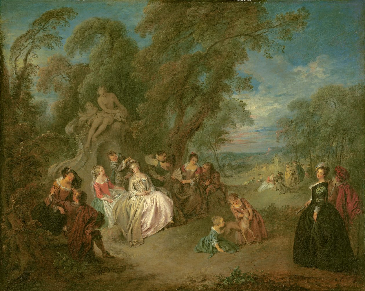 Fête Champêtre, c.1730 by Jean Baptiste Joseph Pater