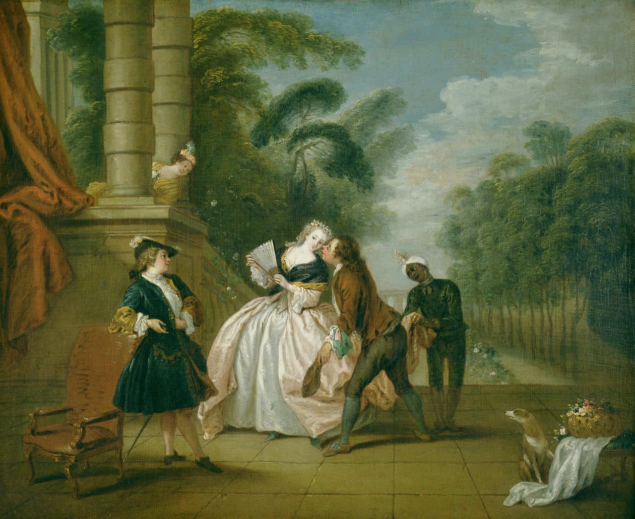 The Kiss by Jean Baptiste Joseph Pater
