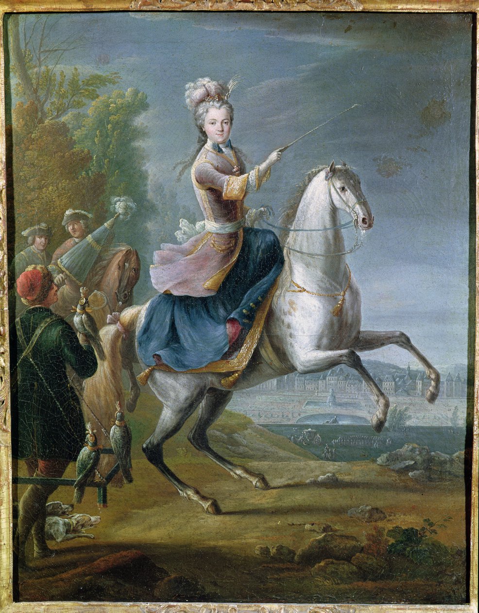 Equestrian Portrait of Maria Leszczynska by Jean Baptiste Martin