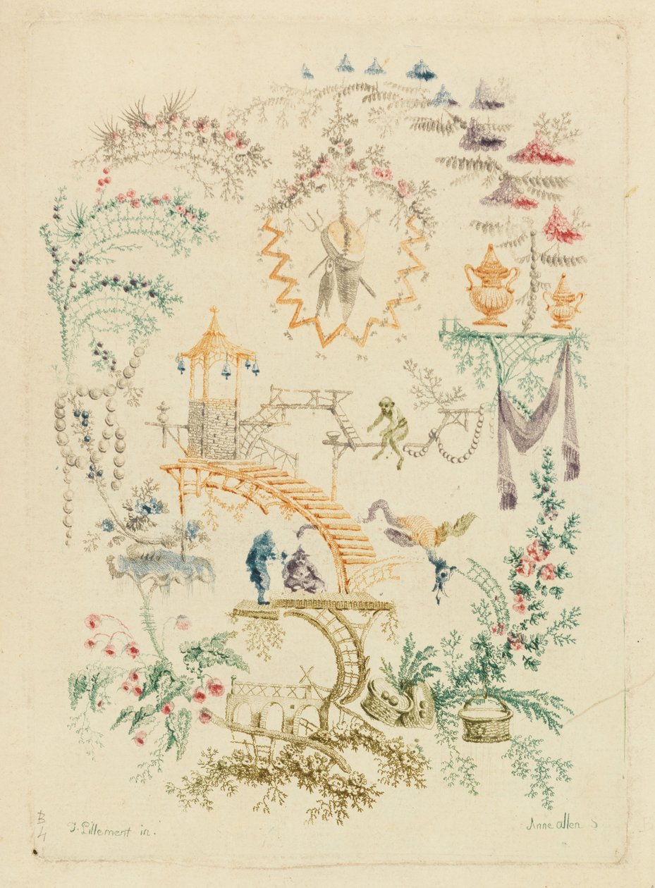 Ornamental Design from Nouvelle Suite de Cahiers Chinois a l