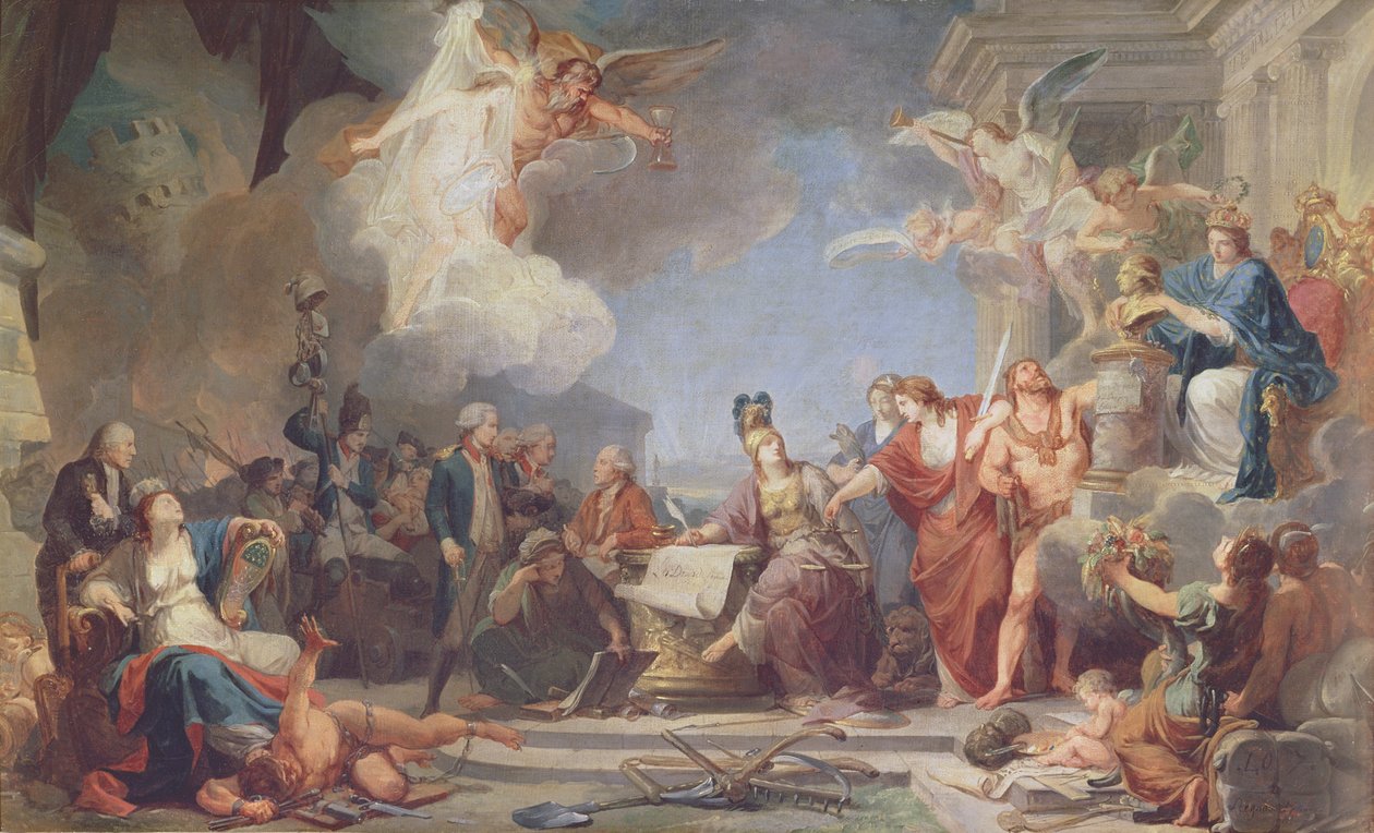 Allegory of the Declaration of the Rights of Man by Jean Baptiste Regnault