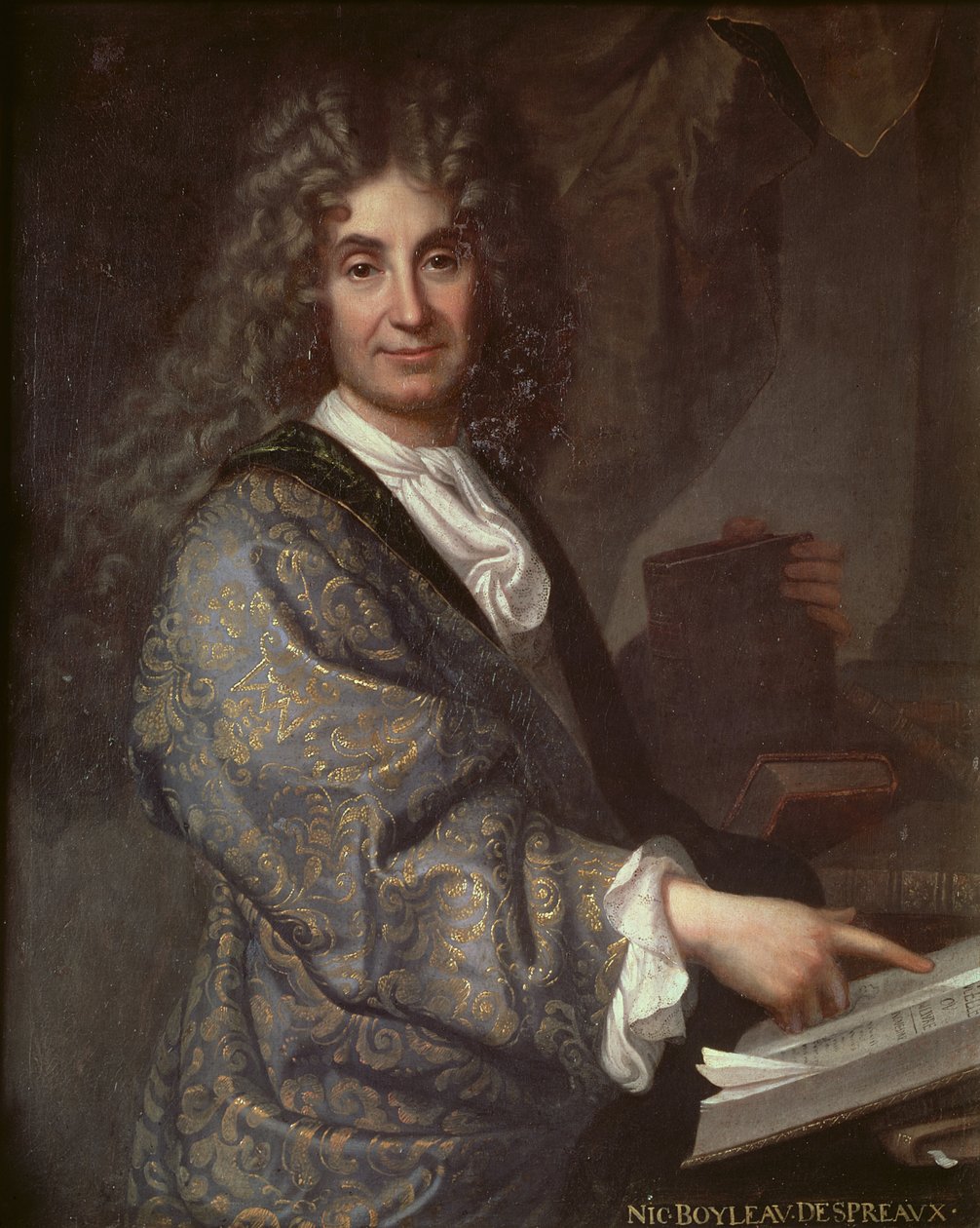 Nicolas Boileau (1636-1711) by Jean Baptiste Santerre