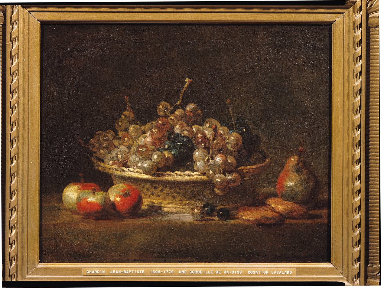 Basket of Grapes by Jean Baptiste Simeon Chardin