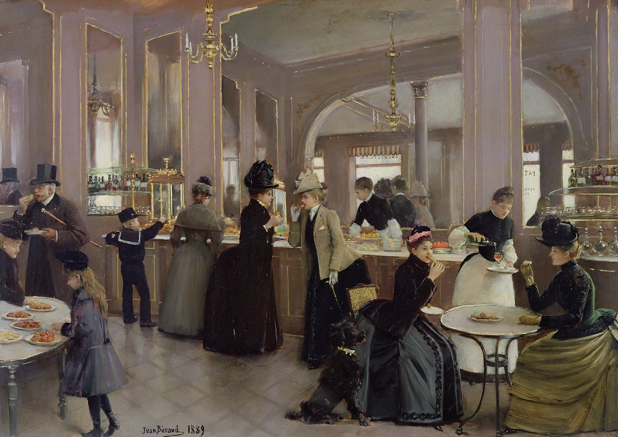La Patisserie Gloppe, Champs Elysees, Paris, 1889 by Jean Beraud
