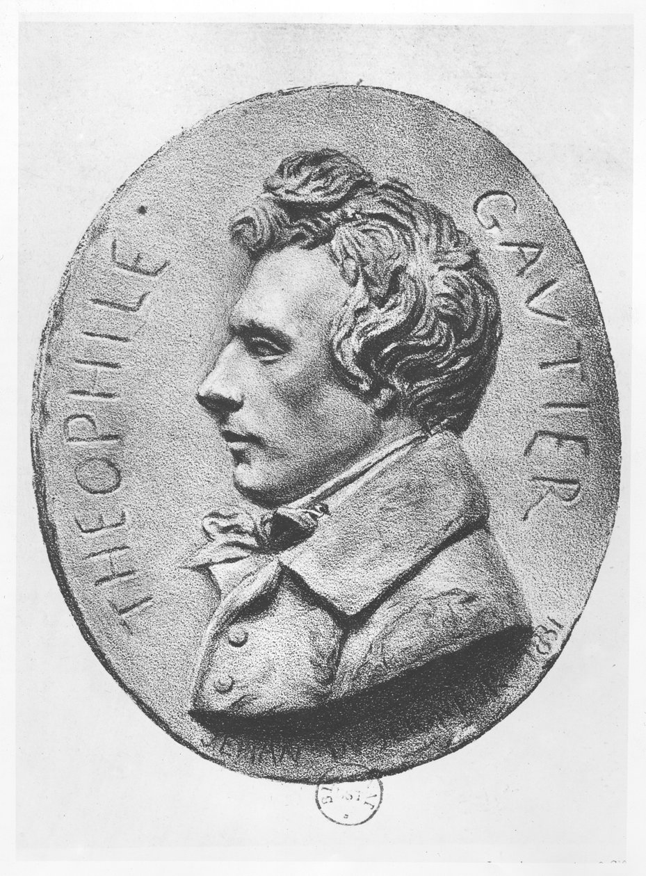 Medallion of Théophile Gautier by Jean Bernard Duseigneur