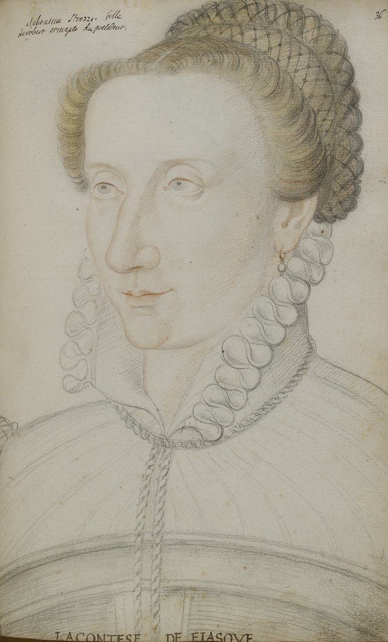 Alphonsine Strozzi by Jean Clouet