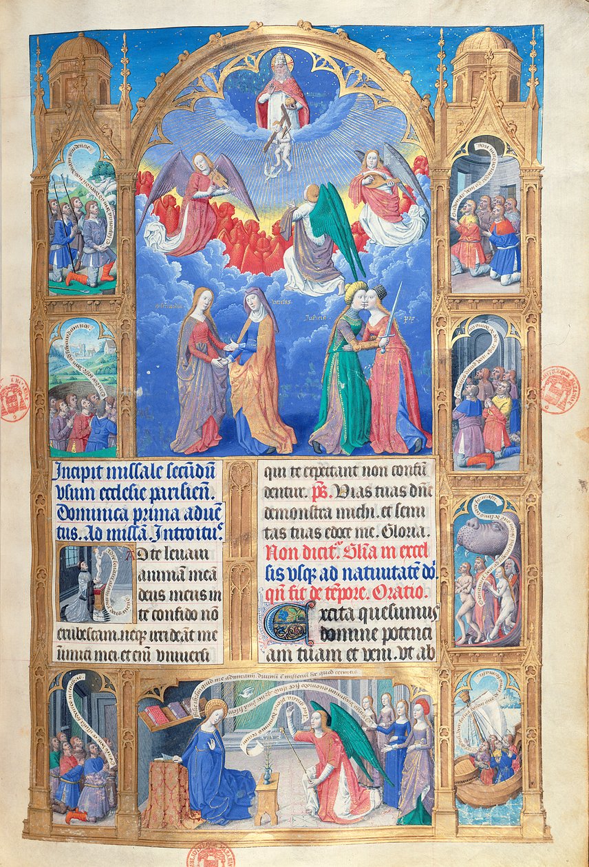 Opening Page from the Missel de Paris by Jean Fouquet