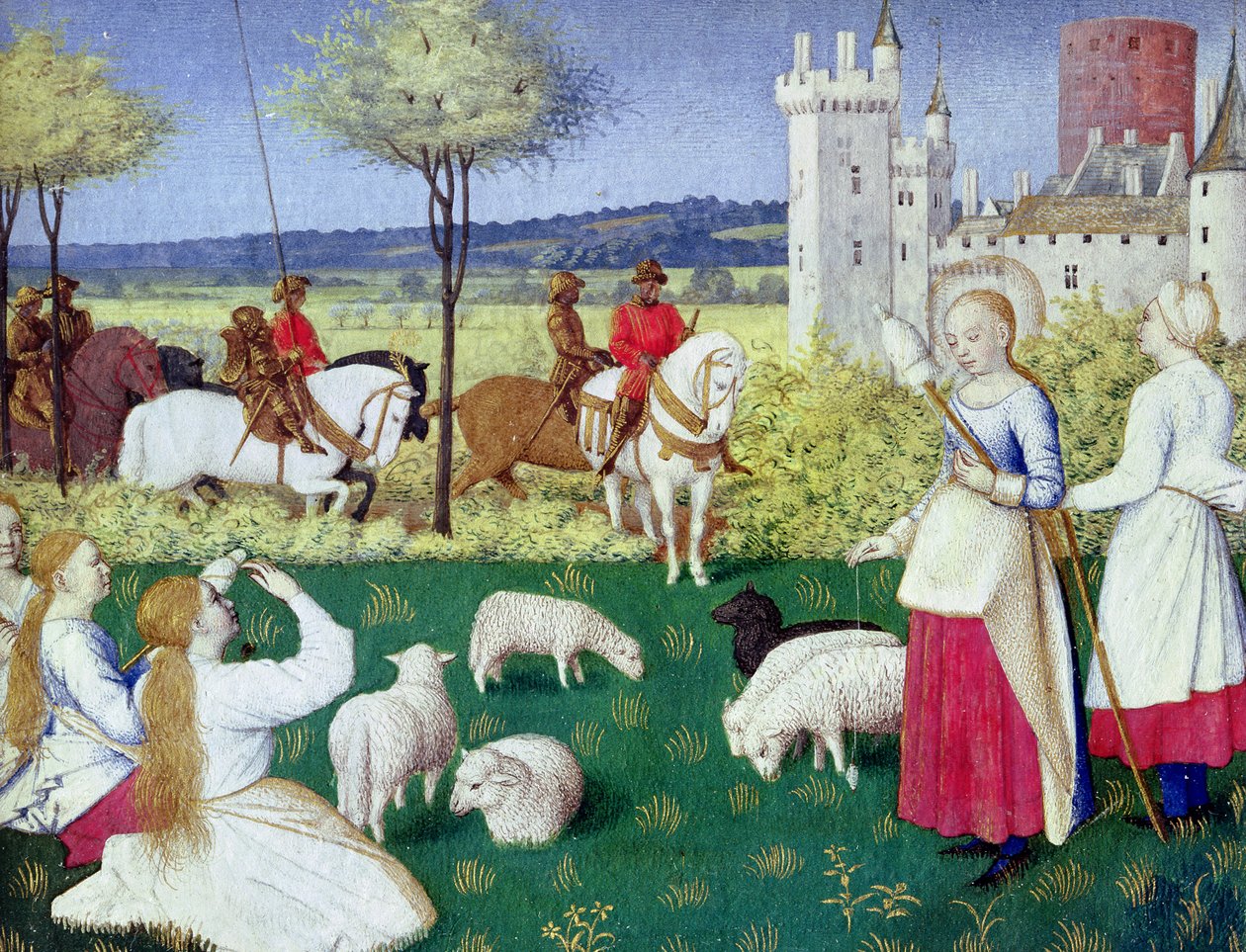 Ms Fr 71 St. Margaret of Antioch and Olibrius by Jean Fouquet