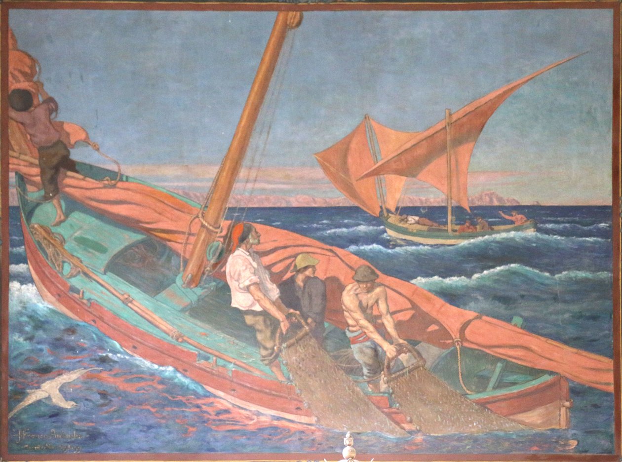 Fishing with Gangui by Jean Francis Auburtin