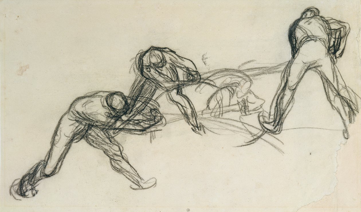 The Pit Sawyers by Jean Francois Millet