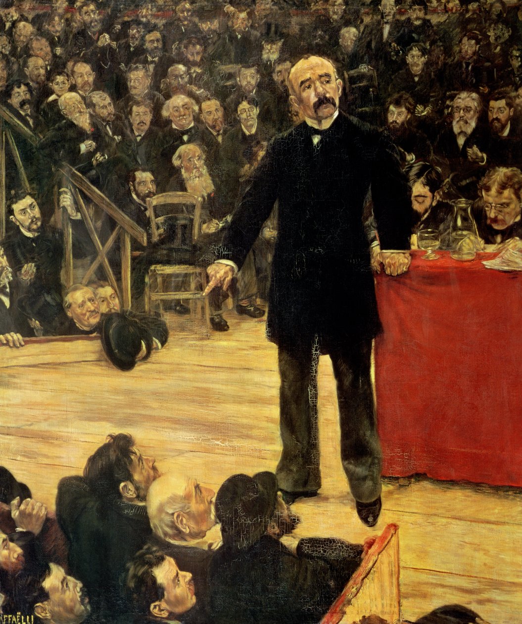 Georges Clemenceau Making a Speech at the Cirque Fernando, 1883 by Jean Francois Raffaelli