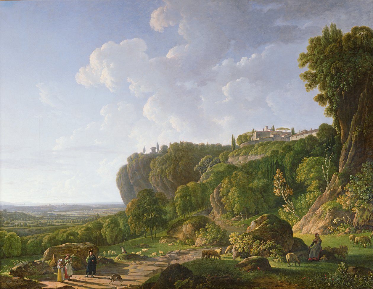 Tivoli and the Roman Campagna along the Appian Way by Jean François Sablet
