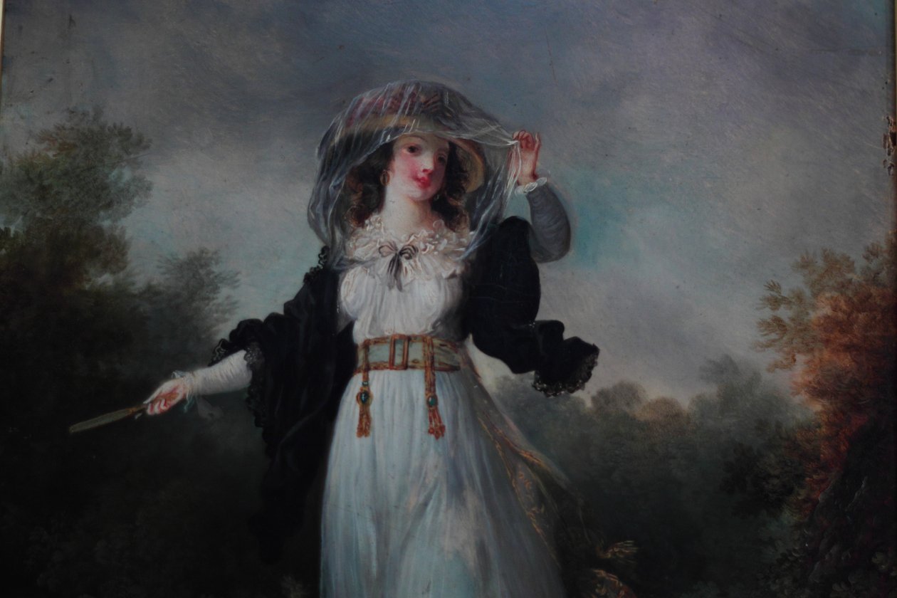 Young Woman in a Landscape by Jean Frederic Schall