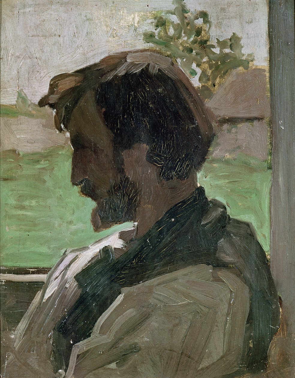 Self Portrait at Saint-Saveur, 1868 by Jean Frederic Bazille