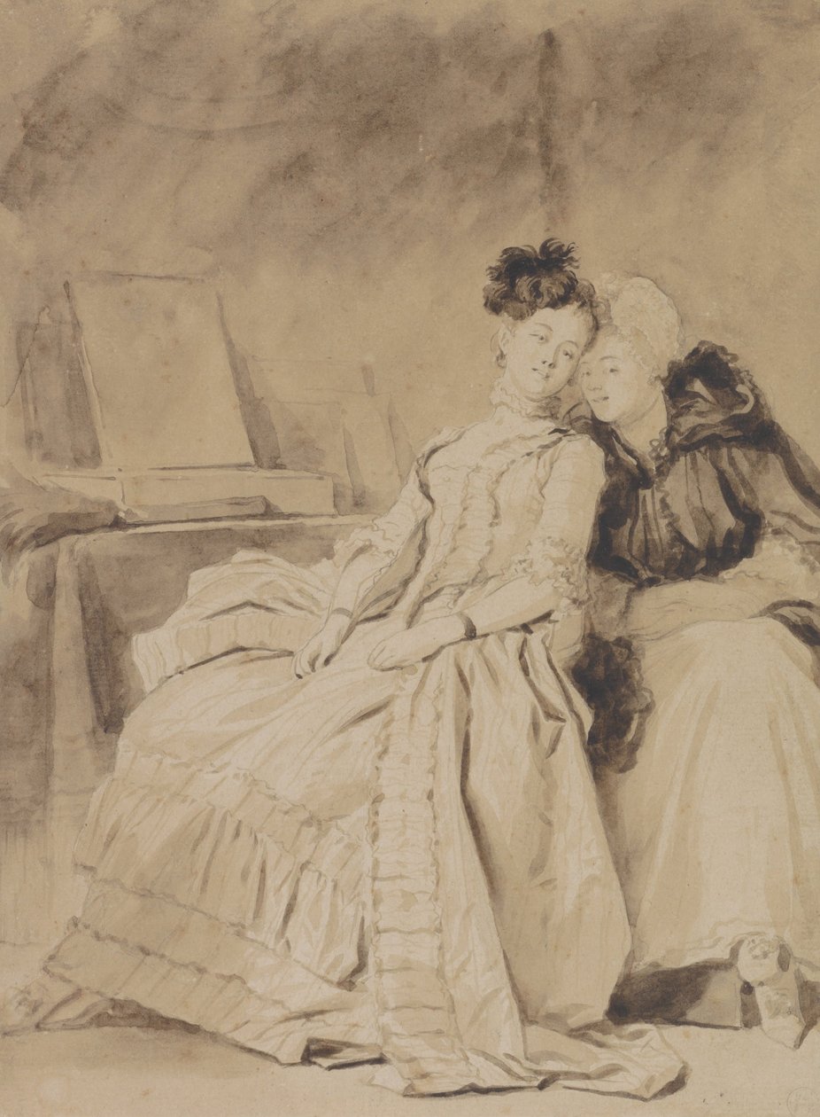 The Intimate Conversation by Jean Honore Fragonard