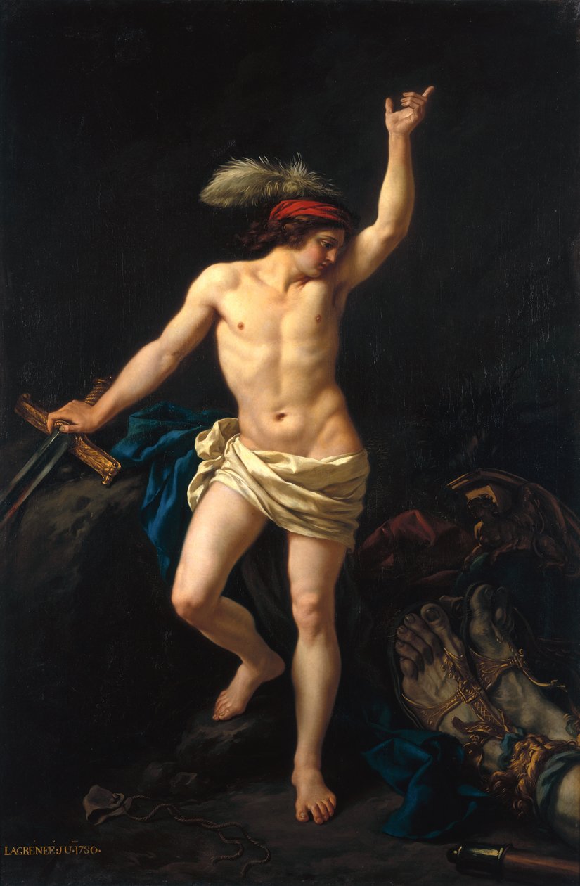 David Victorious, 1780 by Jean Jacques II Lagrenee