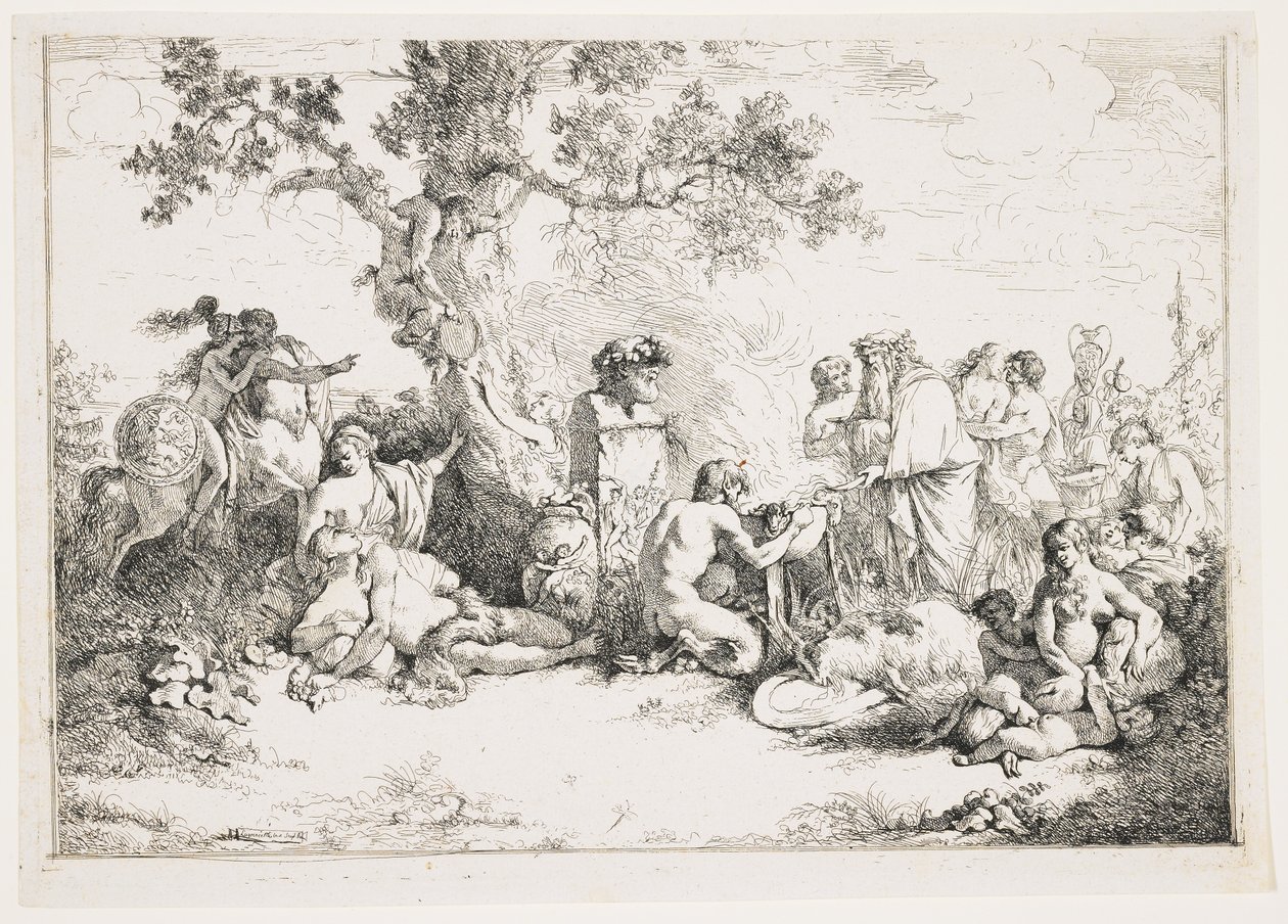 Sacrifice to Pan, c. 1760-1763 by Jean Jacques II Lagrenee